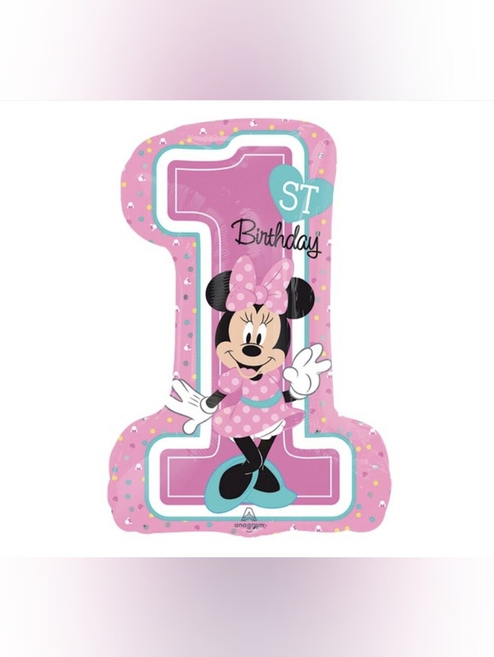 MINNIE MOUSE 1ST BIRTHDAY BALLOON